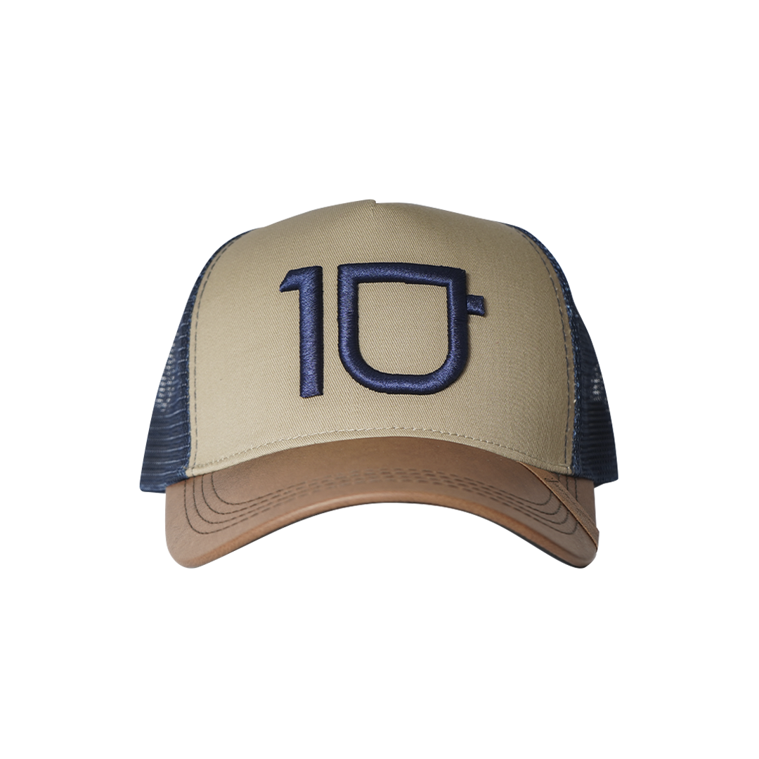 Blue and beige cap by 10  Coffee