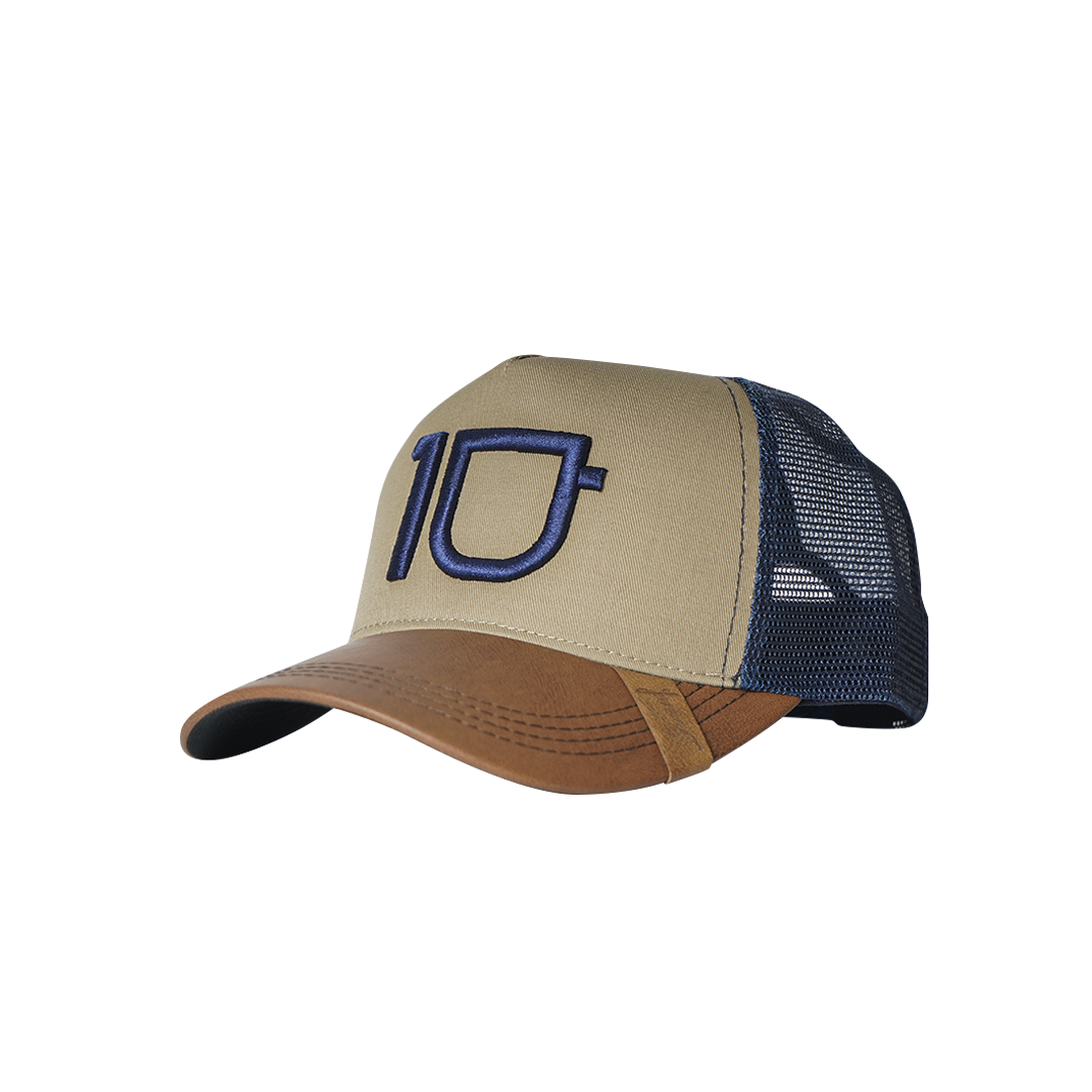 Blue and beige cap by 10  Coffee