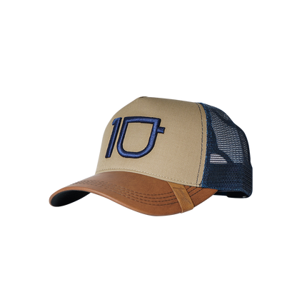Blue and beige cap by 10  Coffee