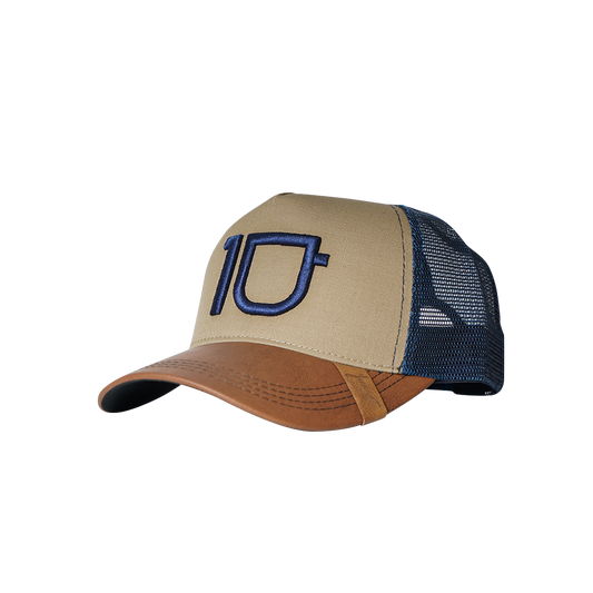 Blue and beige cap by 10  Coffee